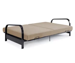 DHP Elbern Black Metal Futon With Cover -Storage supplies store 810599700 A9