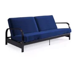 DHP Elbern Black Metal Futon With Cover -Storage supplies store 810600181 A3