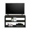 32.3" Cinnamon Cherry Open Frame TV Stand 2 32.3" Cinnamon Cherry Open Frame TV Stand -Storage supplies store 810603195 A0