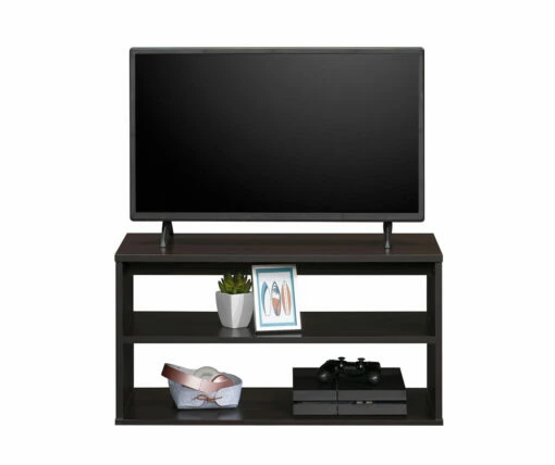 32.3" Cinnamon Cherry Open Frame TV Stand -Storage supplies store 810603195 A0