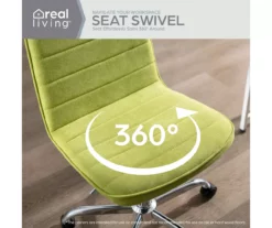 Green Fabric Swivel Task Chair -Storage supplies store 810606320 A0 4