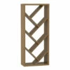 Brown Woodgrain Diagonal Shelf Bookcase -Storage supplies store 810606678 A0