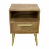 Mango Wood & Metal Bed Side Table 1 Mango Wood & Metal Bed Side Table -Storage supplies store 810606917 A0 1