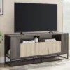 58" Birch & Slate 3-Door TV Stand -Storage supplies store 810608765 A0