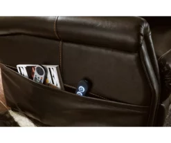 Markridge Chocolate Faux Leather Power Lift Recliner 19 Markridge Chocolate Faux Leather Power Lift Recliner -Storage supplies store 810609737 10