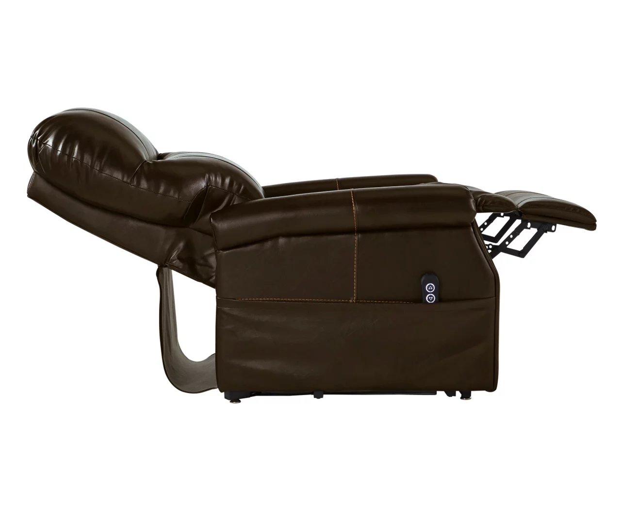 Markridge Chocolate Faux Leather Power Lift Recliner 13 Markridge Chocolate Faux Leather Power Lift Recliner - Image 11