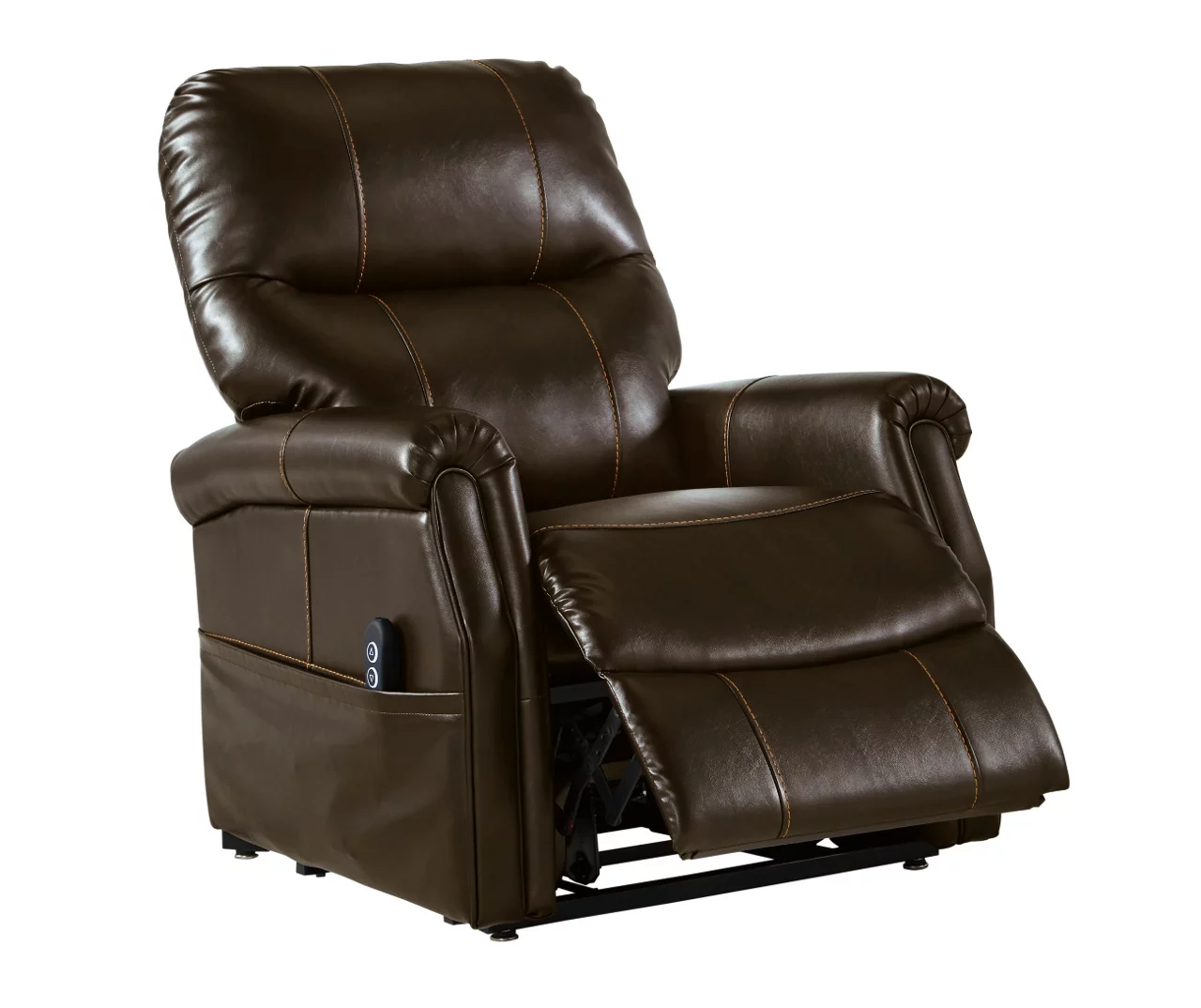 Markridge Chocolate Faux Leather Power Lift Recliner 10 Markridge Chocolate Faux Leather Power Lift Recliner - Image 8