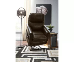 Markridge Chocolate Faux Leather Power Lift Recliner 17 Markridge Chocolate Faux Leather Power Lift Recliner -Storage supplies store 810609737 8