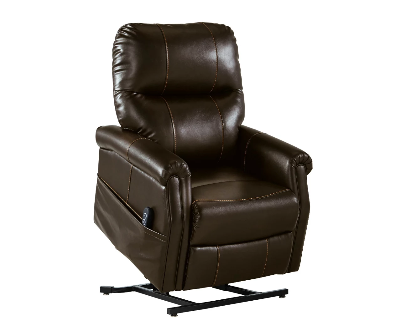 Markridge Chocolate Faux Leather Power Lift Recliner 11 Markridge Chocolate Faux Leather Power Lift Recliner - Image 9