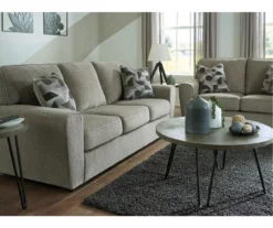 Cascilla Pewter Sofa -Storage supplies store 810609755 7