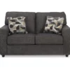 Cascilla Slate Gray Loveseat -Storage supplies store 810609756 A0 3