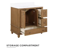 DHP Atwater Living Jazmyn Bathroom Vanity With White Sink 28 DHP Atwater Living Jazmyn Bathroom Vanity With White Sink -Storage supplies store 810610487 A0 2