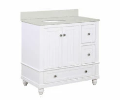 DHP Atwater Living Jazmyn Bathroom Vanity With White Sink 22 DHP Atwater Living Jazmyn Bathroom Vanity With White Sink -Storage supplies store 810610488 A0 1
