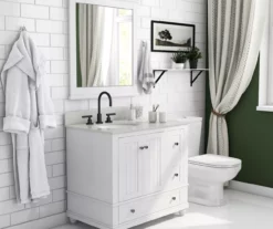 DHP Atwater Living Jazmyn Bathroom Vanity With White Sink 35 DHP Atwater Living Jazmyn Bathroom Vanity With White Sink -Storage supplies store 810610488 B0 2