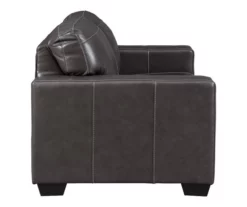 Morelos Gray Leather Loveseat -Storage supplies store 810610794 A0 6