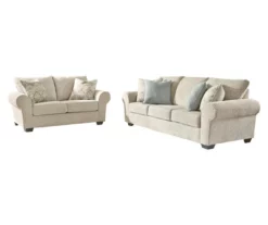 Haisley Ivory Sofa -Storage supplies store 810610832 A0 1