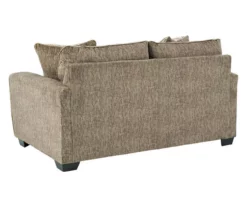 Olin Chocolate Brown Loveseat -Storage supplies store 810610833 A0 2