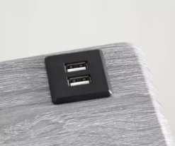 Wood Look Folding Table With USB Charging 20 Wood Look Folding Table With USB Charging -Storage supplies store 810612177 A8 1