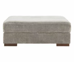 Bayless Smoke Oversize Accent Ottoman -Storage supplies store 810612199 2