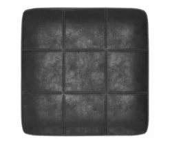 Bilgray Black Faux Leather Oversize Accent Ottoman 9 Bilgray Black Faux Leather Oversize Accent Ottoman -Storage supplies store 810612225 3