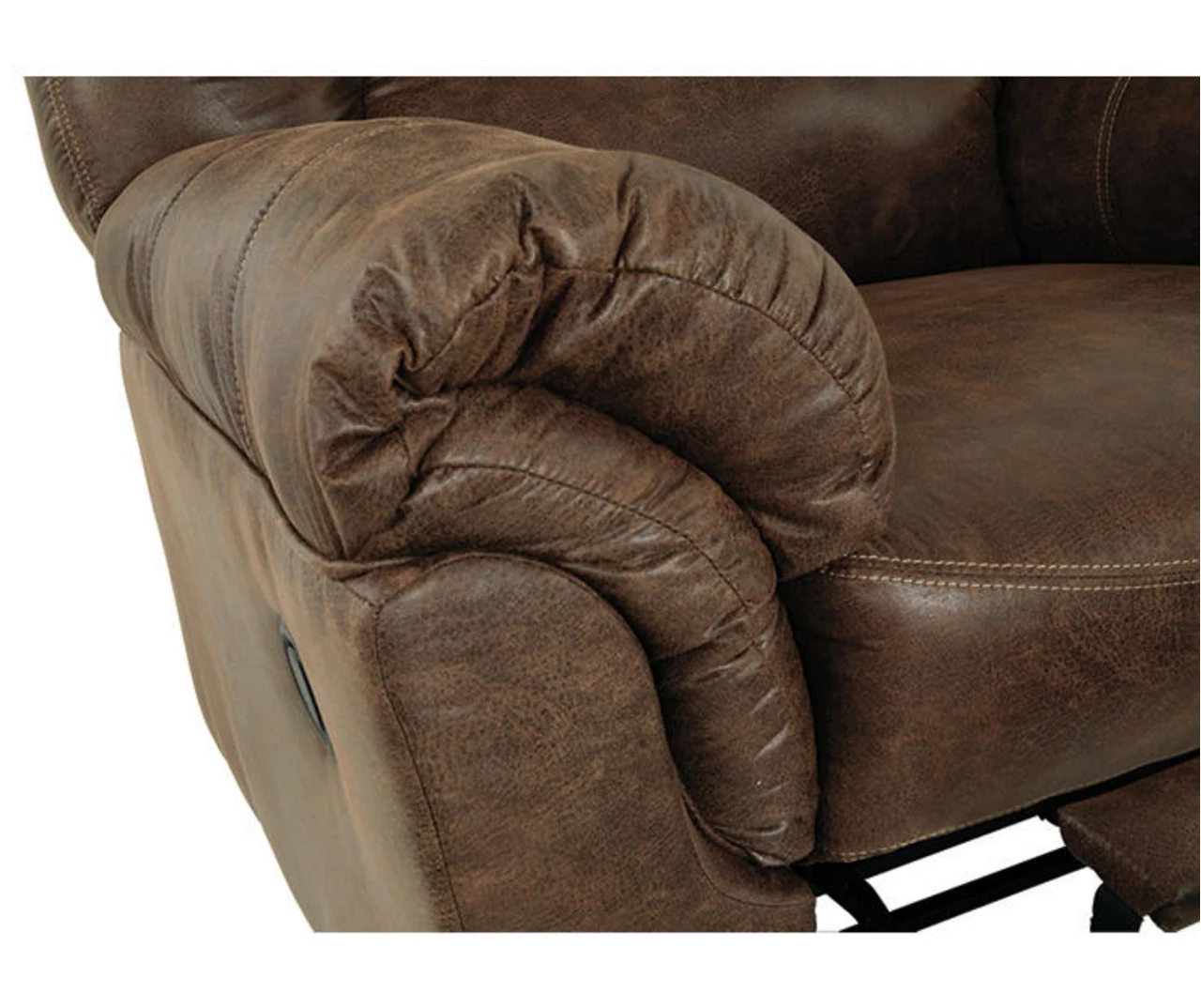Bladen Coffee Faux Leather Rocker Recliner 5 Bladen Coffee Faux Leather Rocker Recliner - Image 3