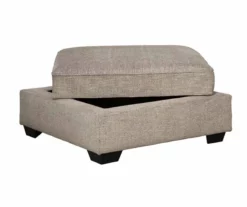 Bovarian Stone Storage Ottoman