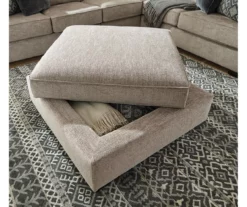 Bovarian Stone Storage Ottoman -Storage supplies store 810612233 2