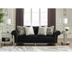 Harriotte Black Sofa -Storage supplies store 810612234 1