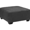 Ambee Gray Oversize Accent Ottoman -Storage supplies store 810612262 1