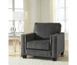 Gavril Smoky Gray Armchair -Storage supplies store 810612298 2