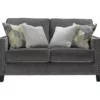 Gavril Smoky Gray Loveseat -Storage supplies store 810612303 1