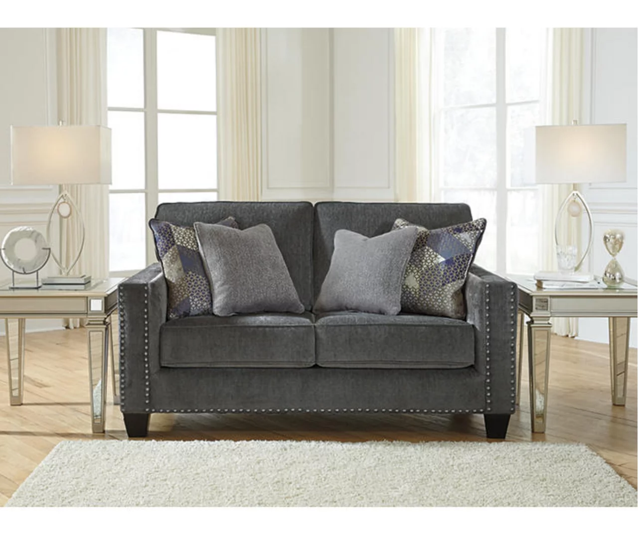 Gavril Smoky Gray Loveseat 4 Gavril Smoky Gray Loveseat - Image 2