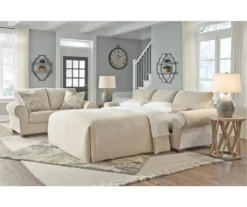 Haisley Ivory Queen Sleeper Sofa 11 Haisley Ivory Queen Sleeper Sofa -Storage supplies store 810612307 6