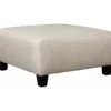 Hallenberg Beige Oversize Accent Ottoman