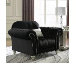 Harriotte Black Armchair -Storage supplies store 810612310 1