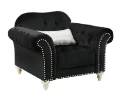 Harriotte Black Armchair -Storage supplies store 810612310