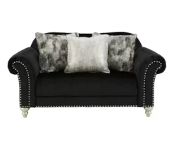 Harriotte Black Loveseat