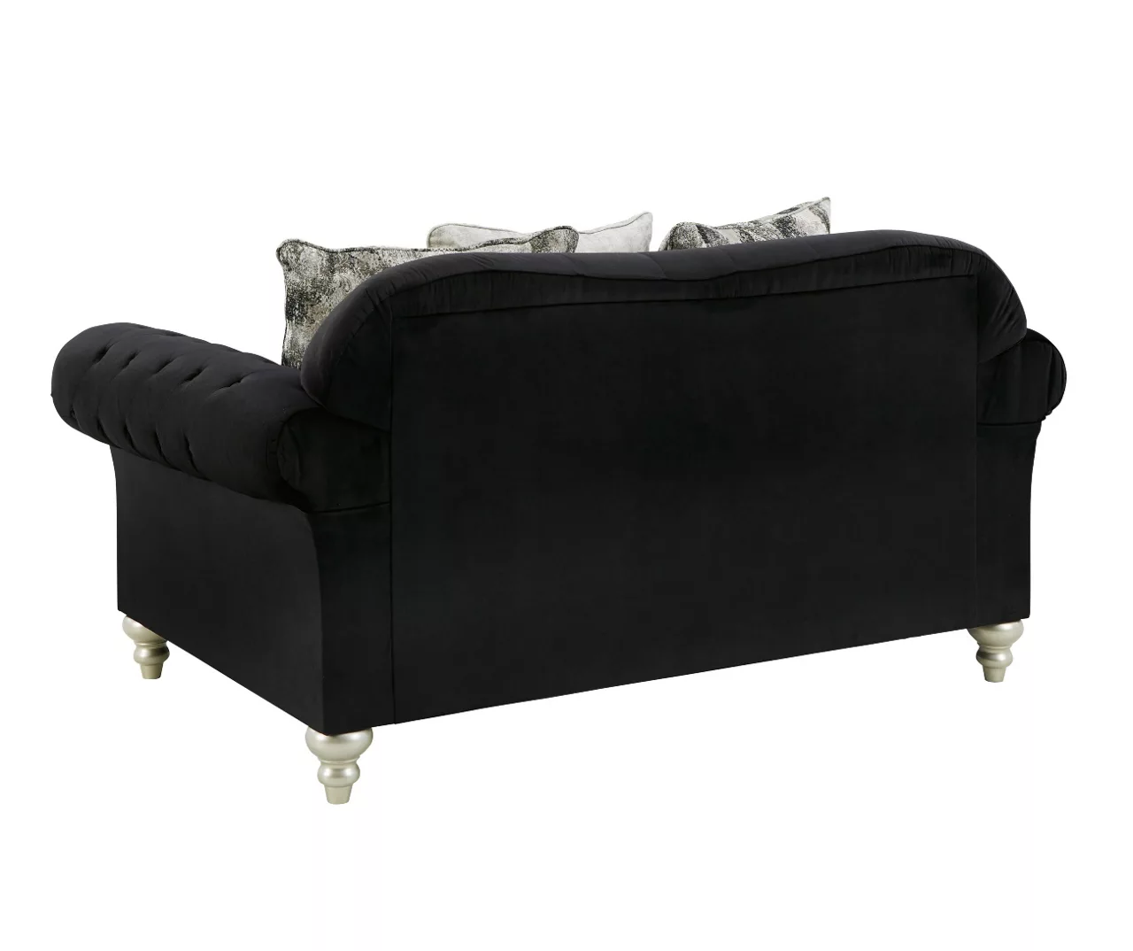 Harriotte Black Loveseat 5 Harriotte Black Loveseat - Image 3