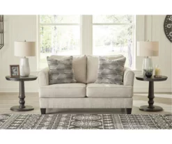 Callisburg Beige Loveseat -Storage supplies store 810612322 5