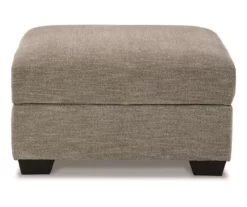 Creswell Gray Storage Ottoman -Storage supplies store 810612338 2