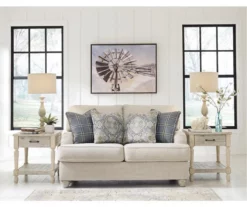 Traemore Linen Loveseat -Storage supplies store 810612377 3