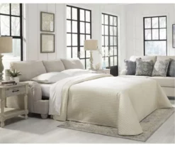 Traemore Linen Queen Sleeper Sofa -Storage supplies store 810612378 3