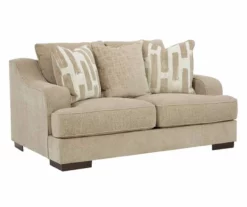 Lessinger Beige Loveseat -Storage supplies store 810612402 1