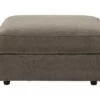 O'Phannon Gray Storage Ottoman -Storage supplies store 810612452 2
