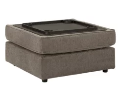 O'Phannon Gray Storage Ottoman -Storage supplies store 810612452 4