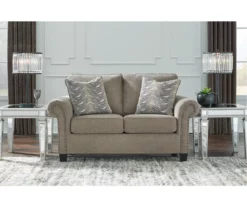 Shewsbury Pewter Loveseat 13 Shewsbury Pewter Loveseat -Storage supplies store 810612466 5