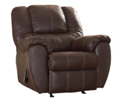 McGann Walnut Faux Leather Rocker Recliner 11 McGann Walnut Faux Leather Rocker Recliner -Storage supplies store 810612512 5
