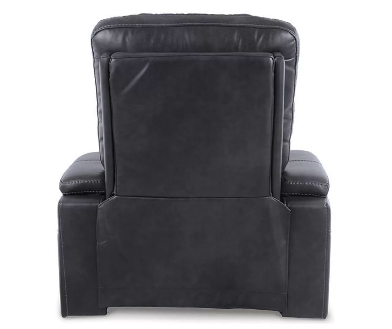 Composer Black Faux Leather Power Recliner 6 Composer Black Faux Leather Power Recliner - Image 4