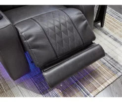 Composer Black Faux Leather Power Recliner 18 Composer Black Faux Leather Power Recliner -Storage supplies store 810612554 5
