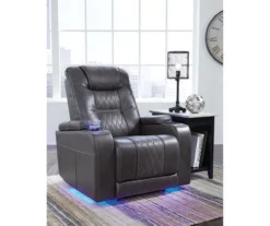 Composer Black Faux Leather Power Recliner 19 Composer Black Faux Leather Power Recliner -Storage supplies store 810612554 B0 1